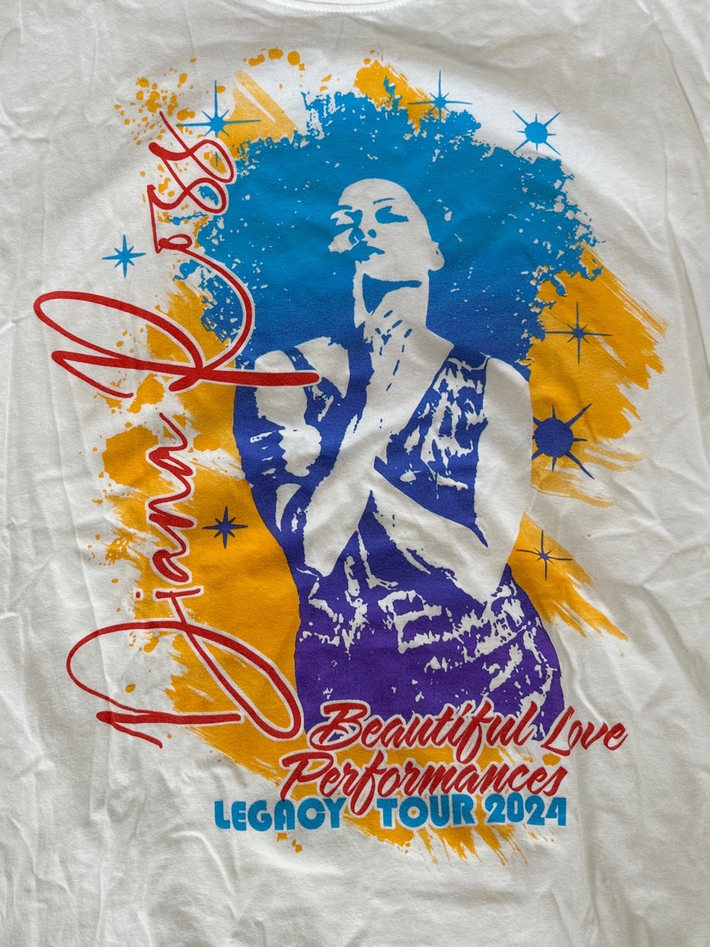 EUC Diana Ross 'Beautiful Love Performances' Concert Tour Graphic Tee